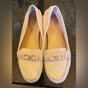 Coach horse bit logo fortunata nubuck loafer size 8W.